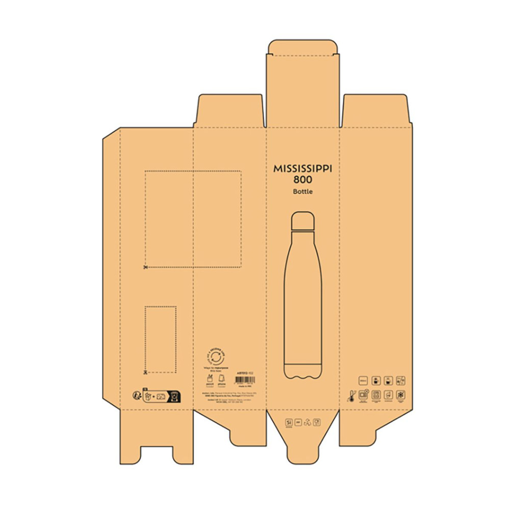 MISSISSIPPI 800 - Bottle Recycled Stainless Steel 810 ml