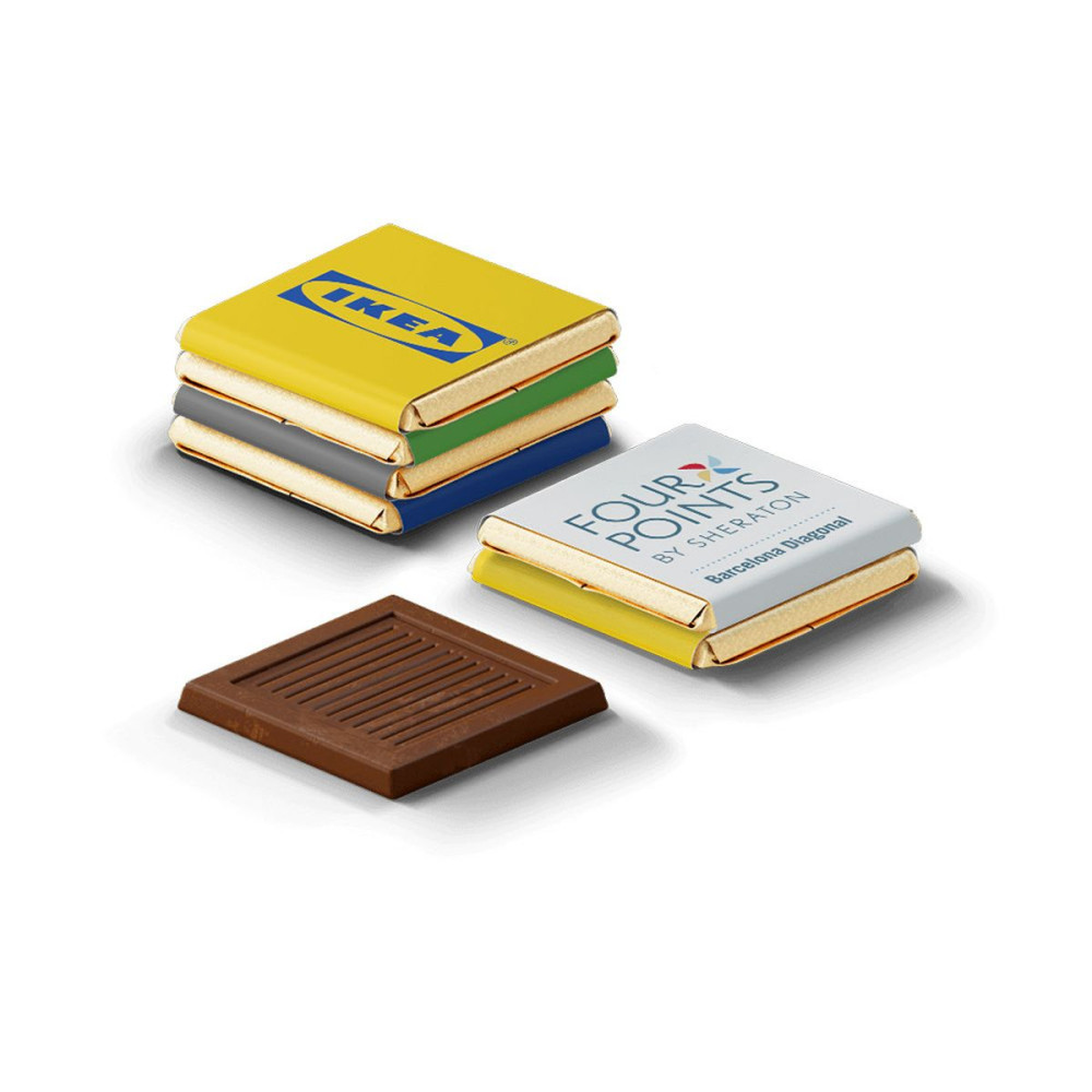 NEAPOLITAN MILK - Milk chocolates, 30 x 30 mm
