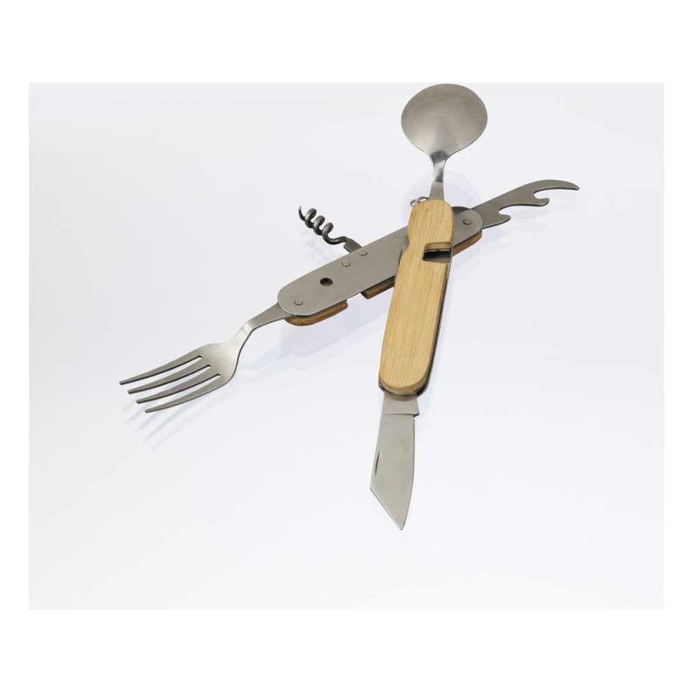AINSLEY - Bamboo multifunctional cutlery set