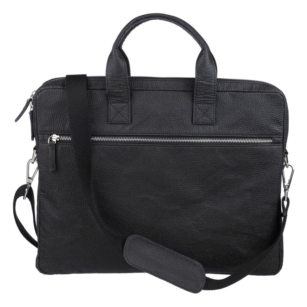 LILLIAN - Tomato leather laptop bag