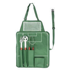 CHRISTINA - Nylon (600D) apron with barbecue set