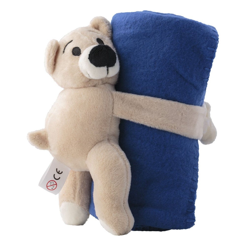 OWEN - Plush toy bear with fleece blanket