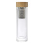 VICENTE - Bamboo and glass double walled bottle VICENTE - Bamboo and glass double walled bottle