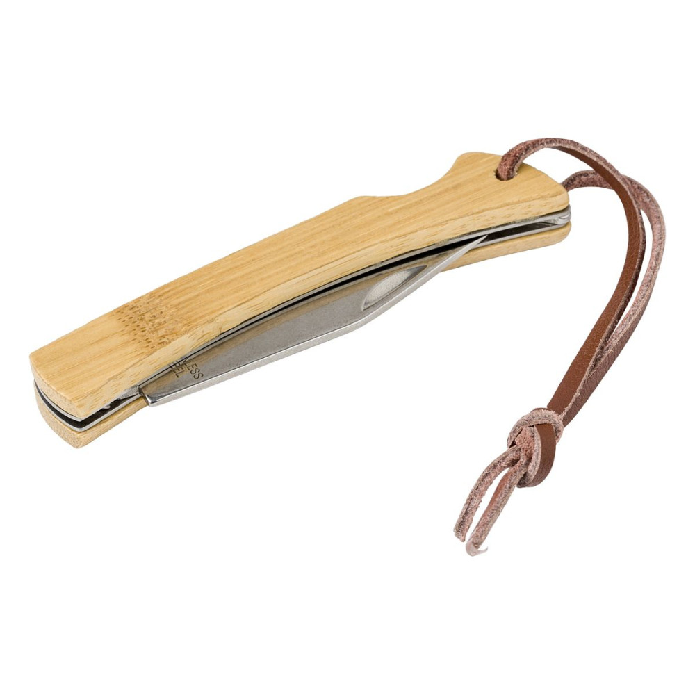 BECKETT - Stainless steel and bamboo foldable knife