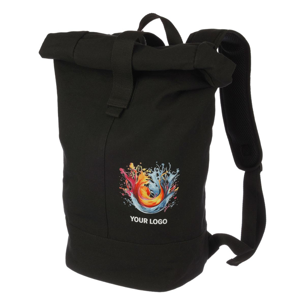 MICAH - Polyester roll-top backpack
