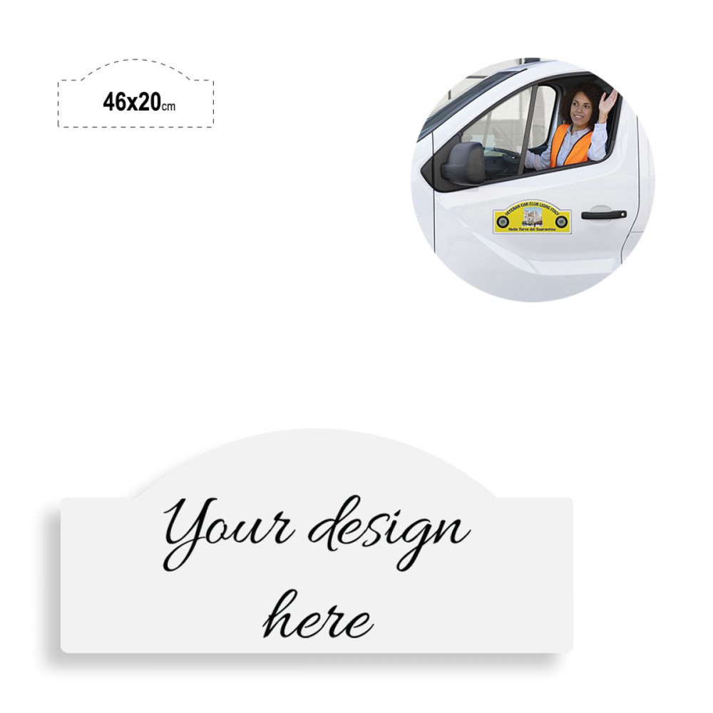 SQUARE SIGN - shaped magnetic sign