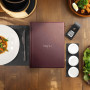 MENU ELEGANT L - large smooth leatherette menu holder MENU ELEGANT L - large smooth leatherette menu holder