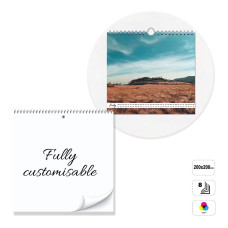VALLETTA - 8-sheet wall calendar with spiral, 200x200 mm