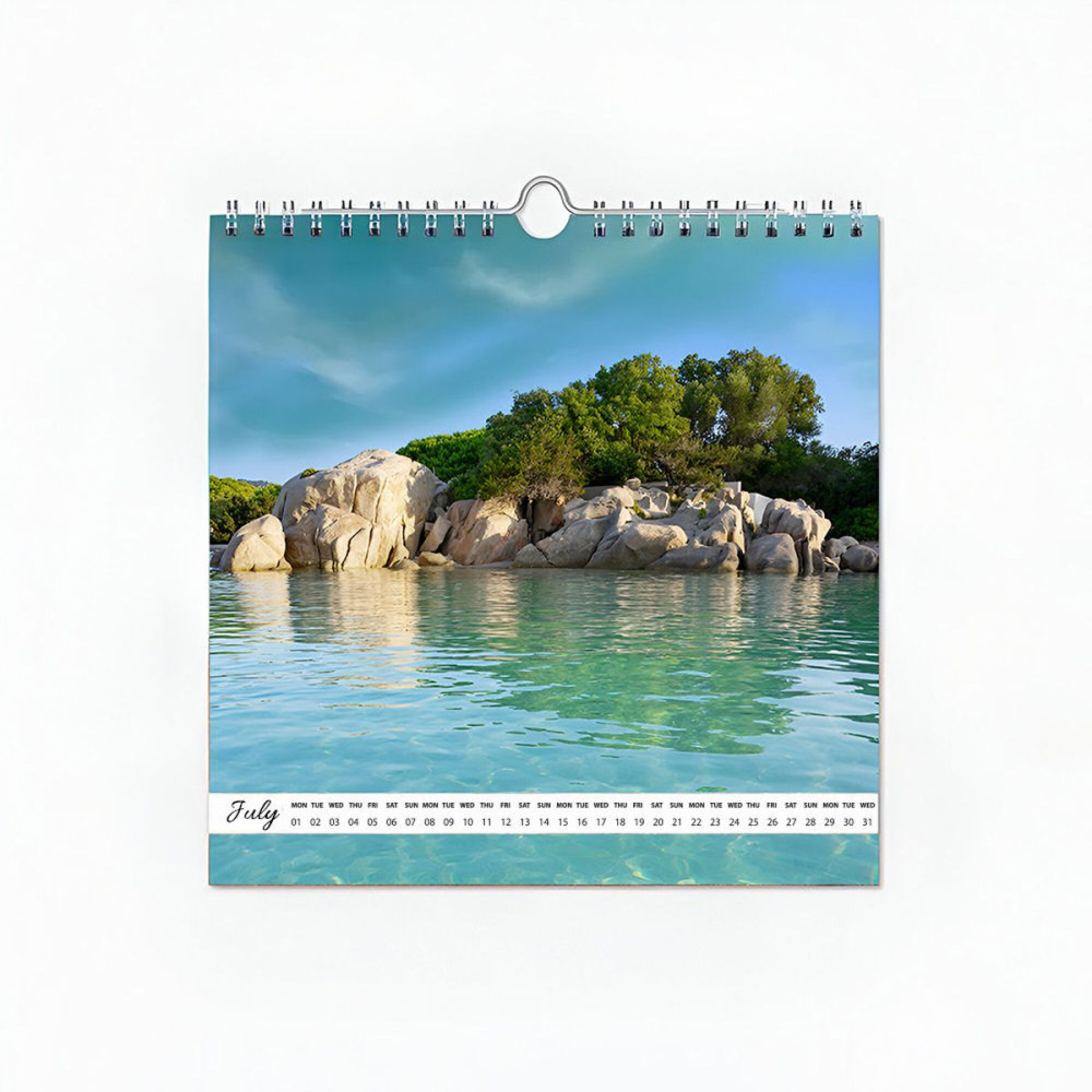 NICOSIA - 14-sheet wall calendar with spiral, 200x200 mm