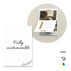 LISBON - 8-sheet wall calendar glued on top, 210x297 mm