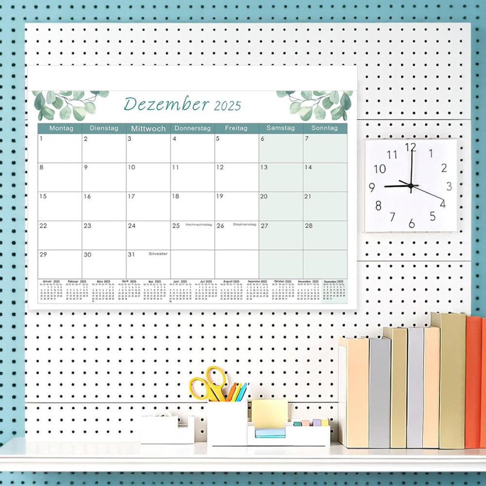 PARIS - 8-sheet wall calendar glued on top, 297x210 mm
