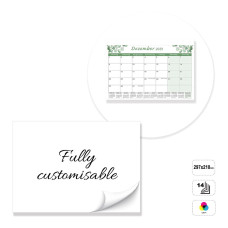 MONACO - 14-sheet wall calendar glued on top , 297x210 mm