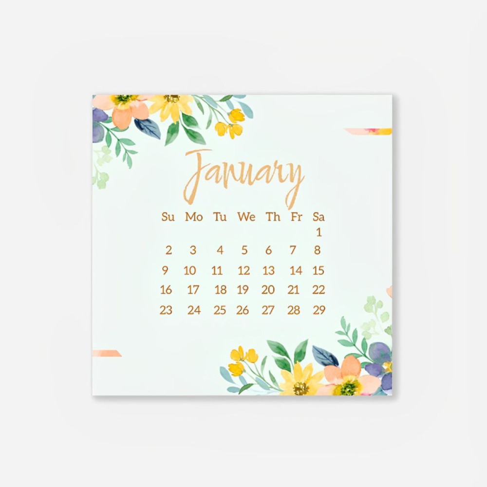 BUDAPEST - 8-sheet wall calendar glued on top , 200x200 mm