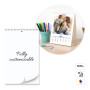 LONDON - 8-sheet desk calendar with spiral, 98x200 mm LONDON - 8-sheet desk calendar with spiral, 98x200 mm