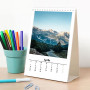 VIENNA - 14-sheet desk calendar with spiral, 98x200 mm VIENNA - 14-sheet desk calendar with spiral, 98x200 mm