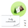 DUBLIN - 8-sheet desk calendar with spiral, 200x98 mm DUBLIN - 8-sheet desk calendar with spiral, 200x98 mm