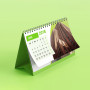DUBLIN - 8-sheet desk calendar with spiral, 200x98 mm DUBLIN - 8-sheet desk calendar with spiral, 200x98 mm