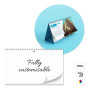 PRAGUE - 14-sheet desk calendar with spiral, 200x98 mm PRAGUE - 14-sheet desk calendar with spiral, 200x98 mm