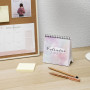 RIGA - 14-sheet desk calendar with spiral, 150x150 mm RIGA - 14-sheet desk calendar with spiral, 150x150 mm