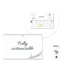 HELSINKI - desk planner with spiral, 297x105 mm HELSINKI - desk planner with spiral, 297x105 mm