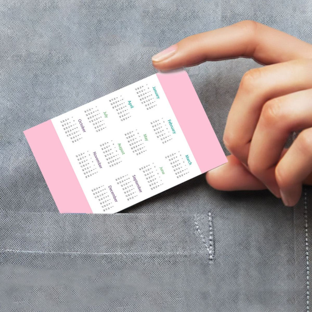VILNIUS - pocket calendar, 55x85 mm