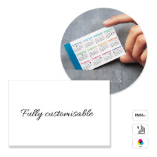 VILNIUS - pocket calendar, 85x55 mm