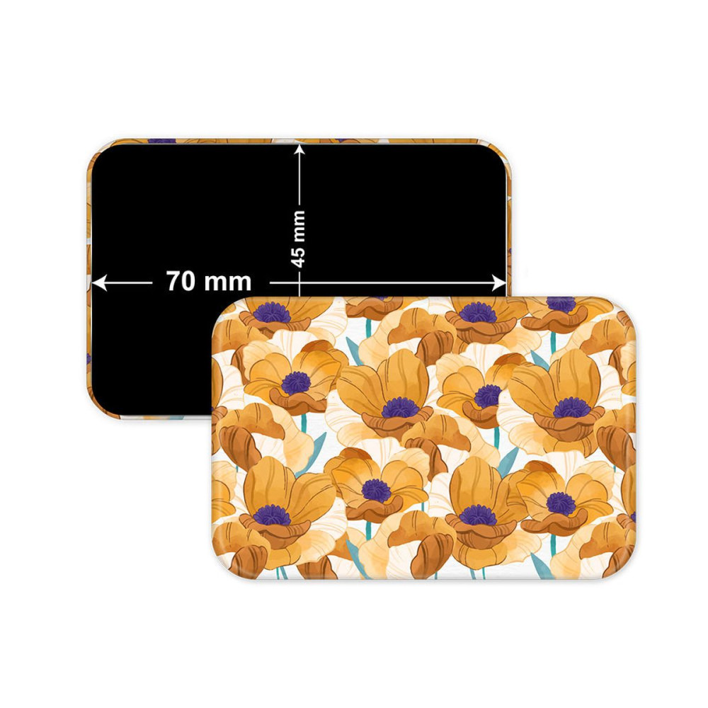 MAGNET A RECTANGLE 70 - acrylic rectangular magnets , 70x45mm