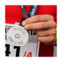 BIKILA - zinc alloy medal 3mm , 60x60 mm BIKILA - zinc alloy medal 3mm , 60x60 mm