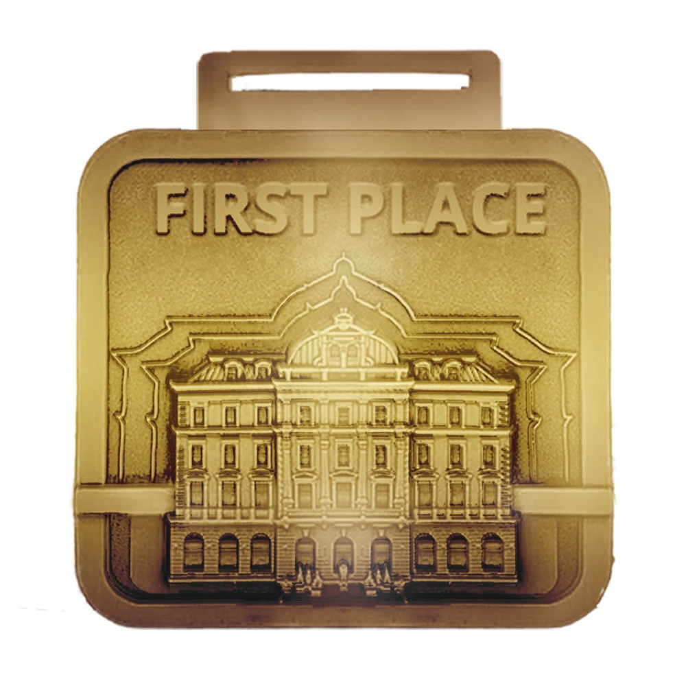 KIPKOSGEI - zinc alloy medal 3mm , 60x60 mm
