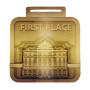 KIPKOSGEI - zinc alloy medal 3mm , 60x60 mm KIPKOSGEI - zinc alloy medal 3mm , 60x60 mm