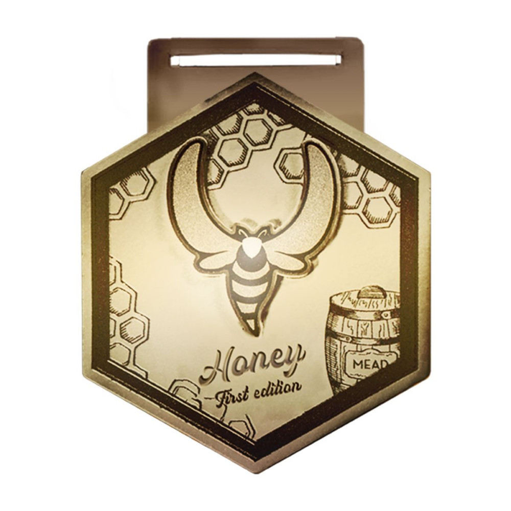 KIPRUTO - zinc alloy medal 3mm, 60x60 mm