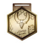 KIPRUTO - zinc alloy medal 3mm, 60x60 mm KIPRUTO - zinc alloy medal 3mm, 60x60 mm