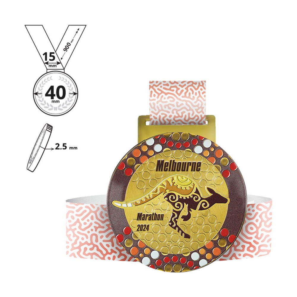 TOKYO - steel medal 2,5mm, 40x40 mm