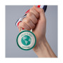 HAKONE - medal in recycled cardboard 4mm, 50x50 mm HAKONE - medal in recycled cardboard 4mm, 50x50 mm