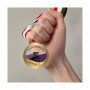 NARA - steel and plexiglass medal 4mm, 40x40 mm NARA - steel and plexiglass medal 4mm, 40x40 mm