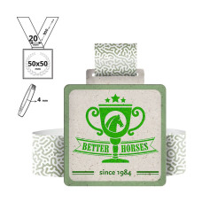 AKITA - medal in recycled cardboard 4mm, 50x50 mm