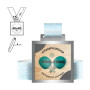 OKAYAMA - steel and plywood medal 4mm, 40x40 mm OKAYAMA - steel and plywood medal 4mm, 40x40 mm