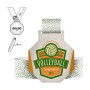 FUKUYAMA - medal in recycled cardboard 4mm, 60x60 mm FUKUYAMA - medal in recycled cardboard 4mm, 60x60 mm