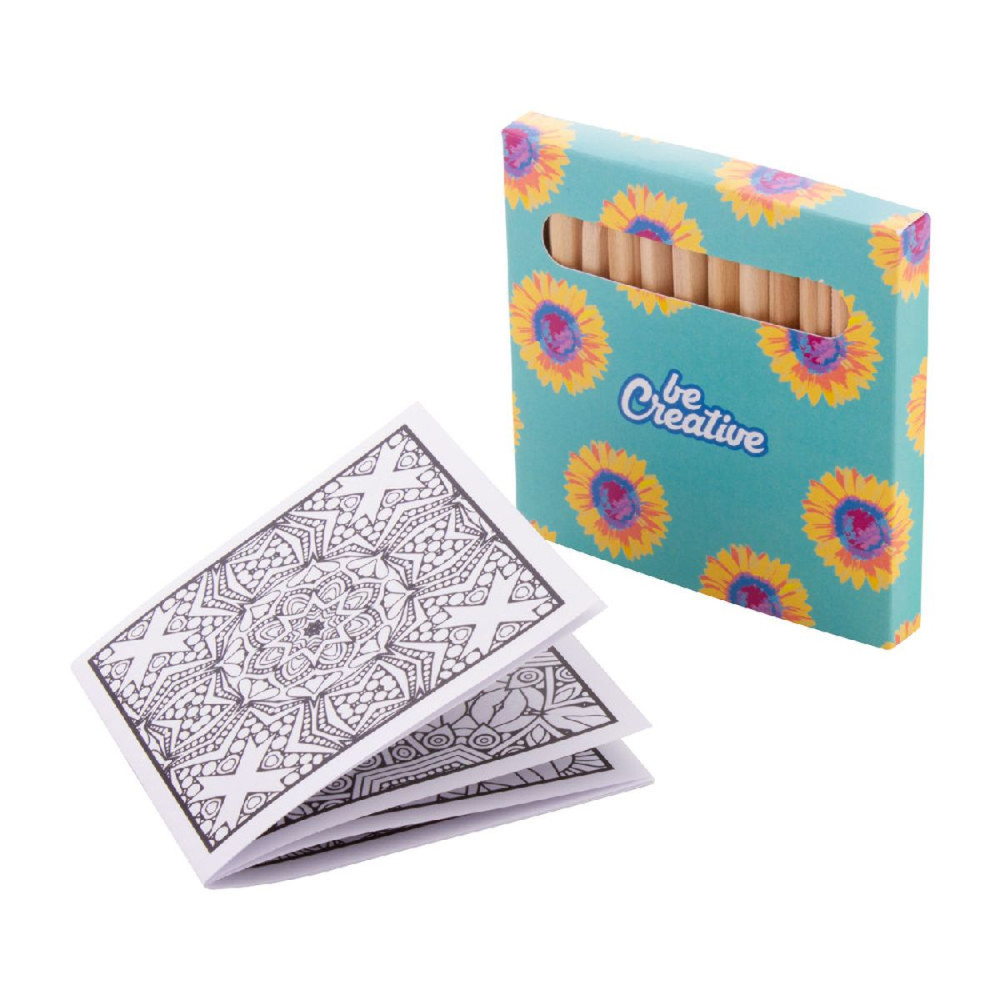 COLOXIL 12 - custom colouring set, mandala