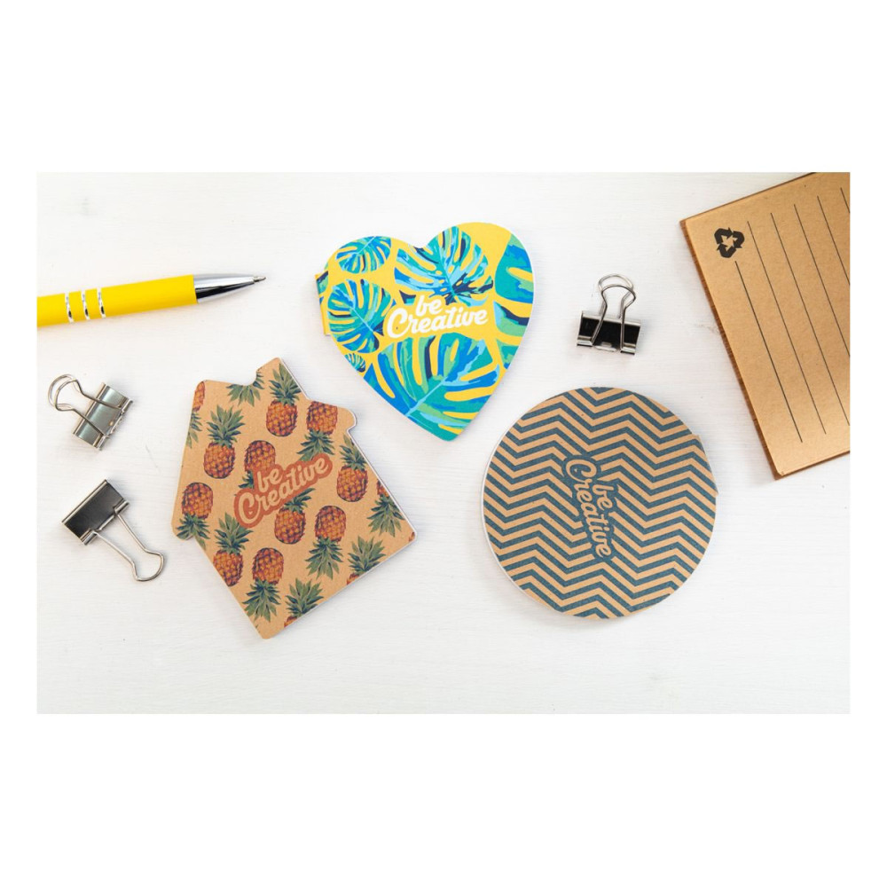 CREASTICK CIRCLE ECO - custom sticky notepad