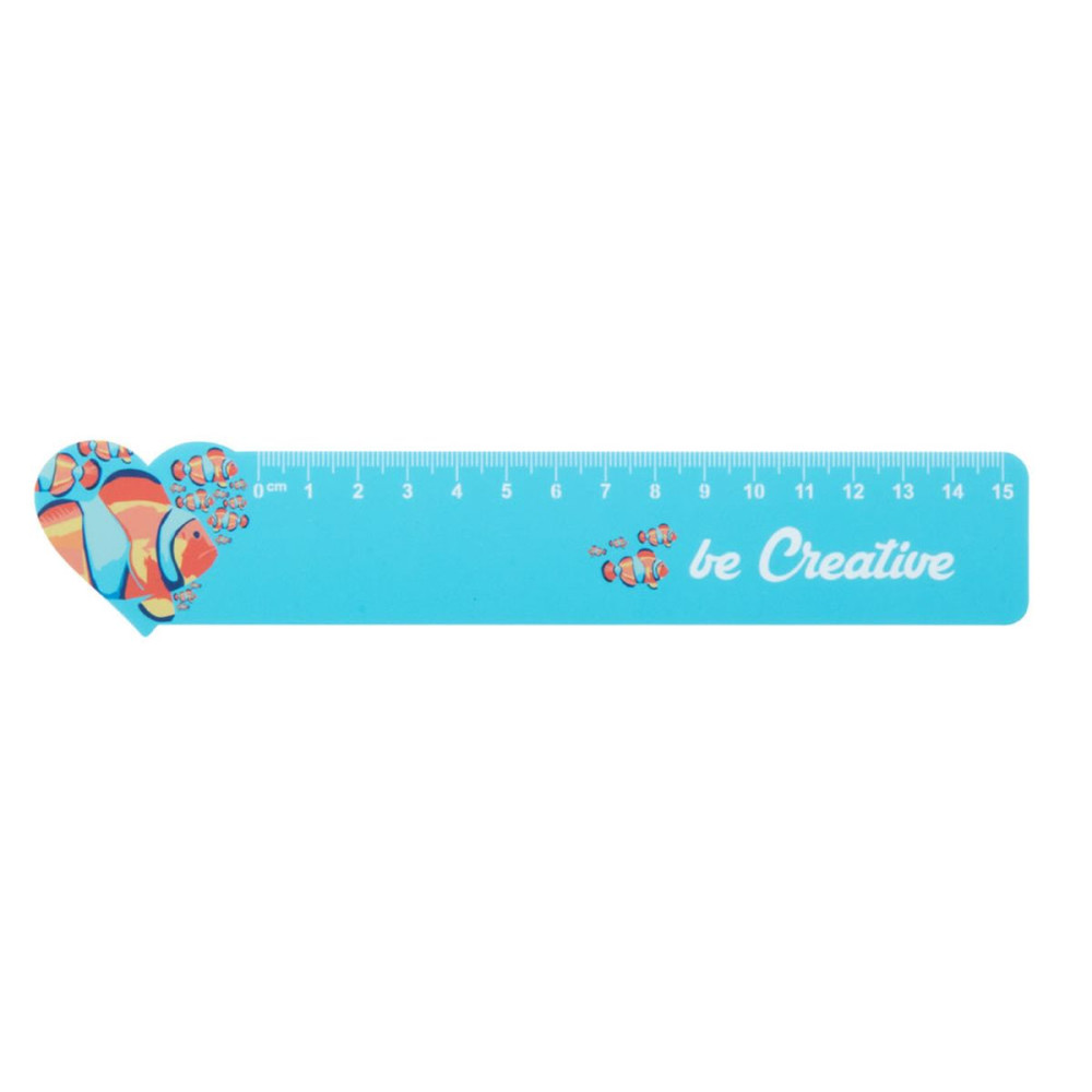 COULER 15 - 15 cm ruler, heart