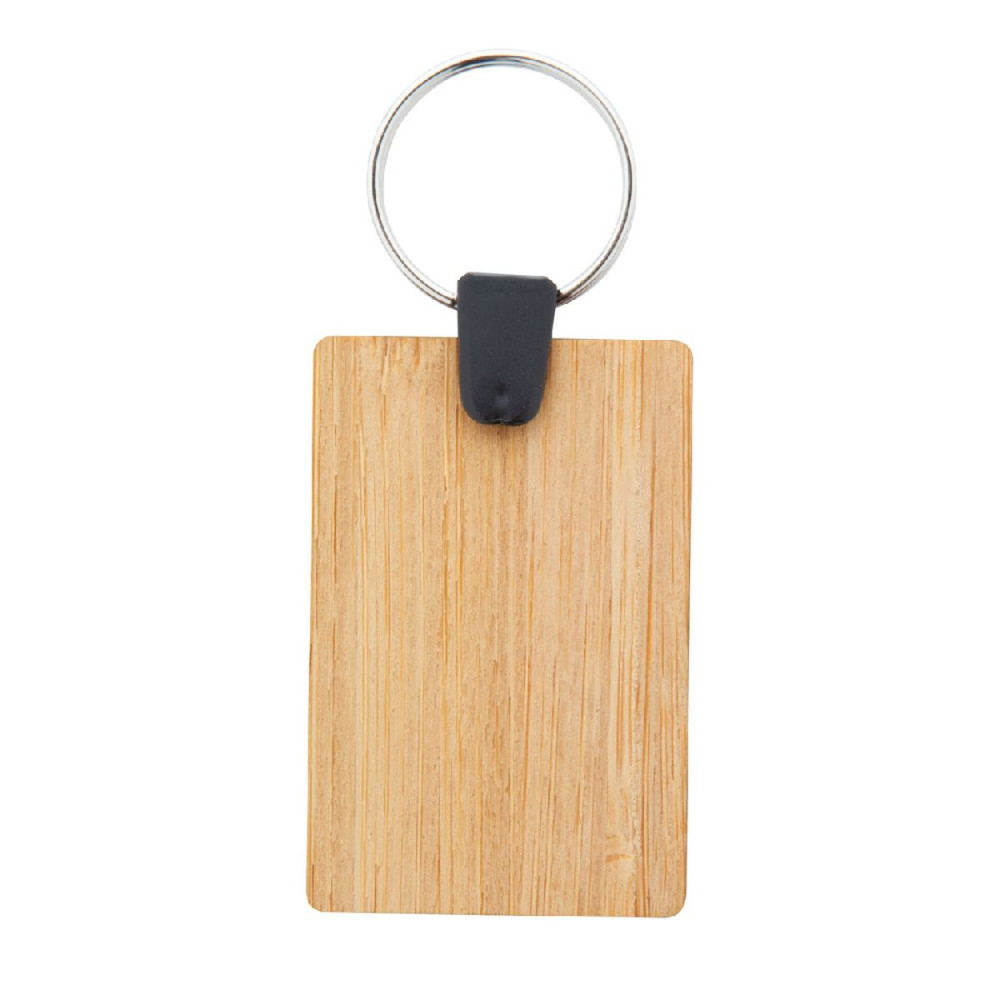 BAMBRY - bamboo keyring, rectangle
