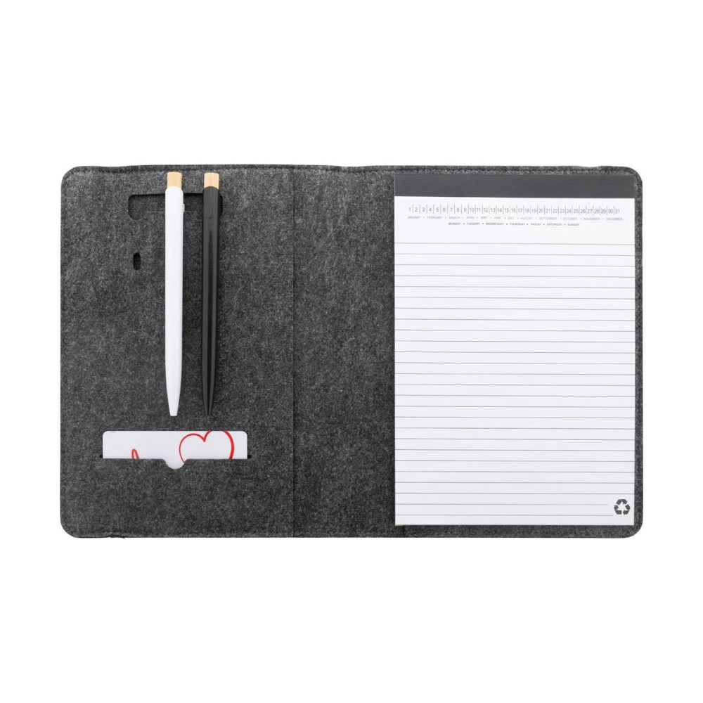 REFELT MEET A5 - RPET felt document folder