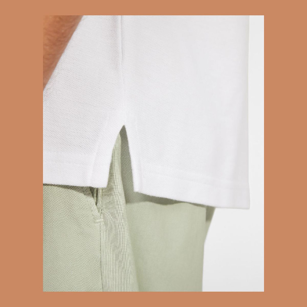 CASERTA - Short-sleeve polo shirt in OCS certified organic cotton
