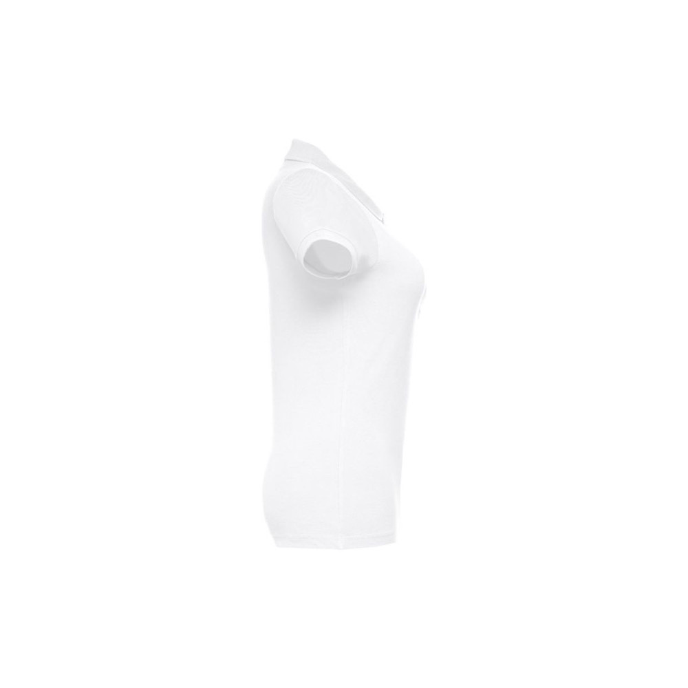 THC EVE WH - Short-sleeved fitted polo for women in 100% cotton