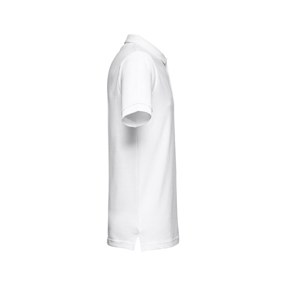 THC MONACO WH - Men's short-sleeved piqué polo shirt in 100% cotton