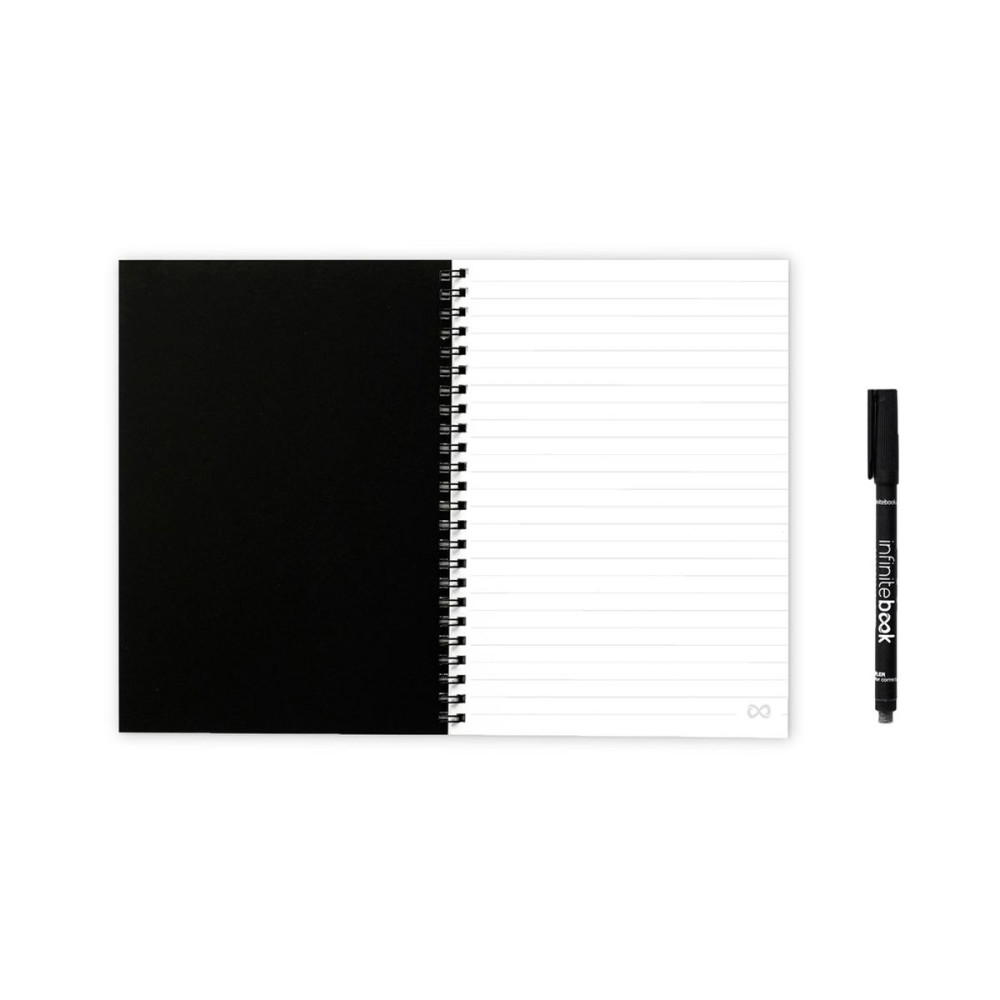 INFINITEBOOK LINED A5 - A5 Infinitebook with flexible cover and 15 lined whiteboard pages