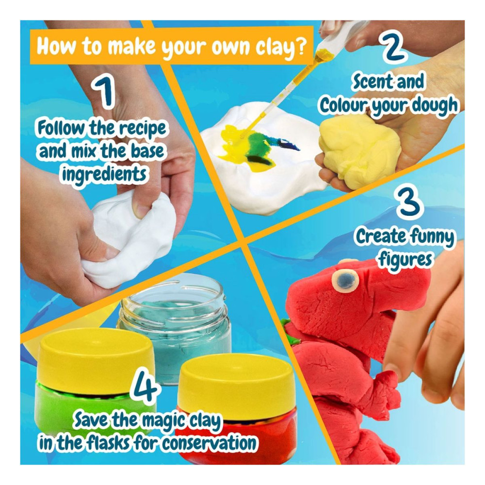 MODELING DOUGH FACTORY KIT II - Educational game supplied with a 190T folding gift bag