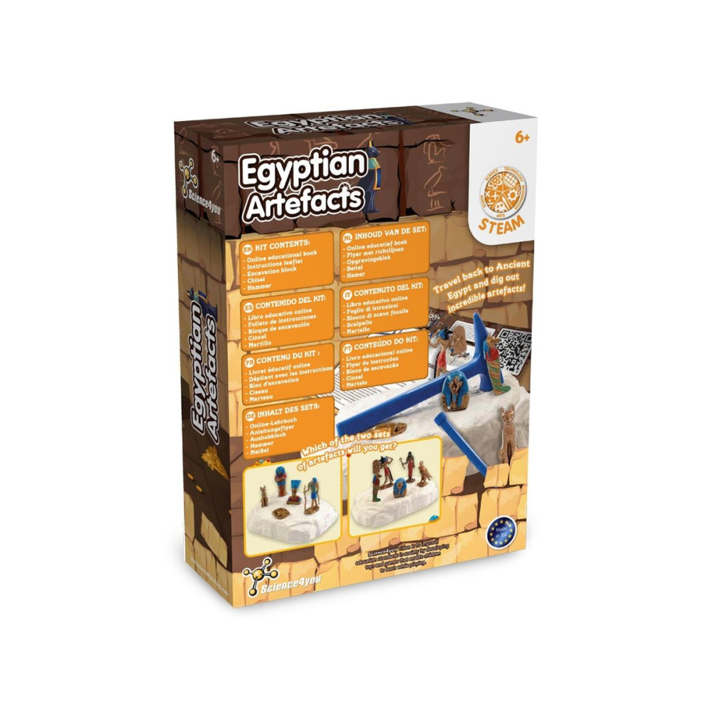 ANCIENT EGYPT EXCAVATION KIT III - Educational game supplied with a kraft paper gift bag (115 g/m²)