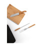 FLARE - Five-piece wooden and stainless steel barbecue set with bamboo board FLARE - Five-piece wooden and stainless steel barbecue set with bamboo board